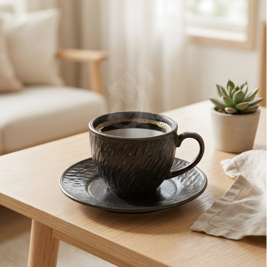 Coffee Cup and Saucer Set - 12 Pcs